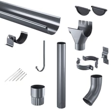 Stahl Dachrinnen Sparpaket 7 m