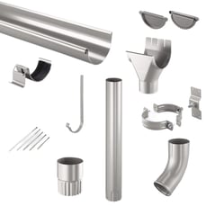 Stahl Dachrinnen Sparpaket 7 m
