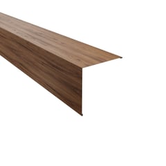 Außenecke | 19,5 x 19,5 cm | Stahl 0,50 mm | 35 µm Strukturpolyester | Holzoptik - Eiche