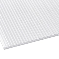 Polycarbonat Stegplatte | 16 mm | Breite 98 cm | Opal Weiß | X-Struktur | 2,00 m