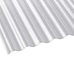 Polycarbonat Wellplatte | 76/18 | 1,40 mm | Klar | Rillenstruktur | 2,00 m