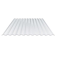 Polycarbonat Wellplatte | 76/18 | 0,90 mm | Klar | 2-Seiten UV-Schutz | 2,00 m