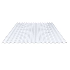 PVC Spundwandplatte | 70/18 | 1,40 mm | Klarbläulich | 2,00 m