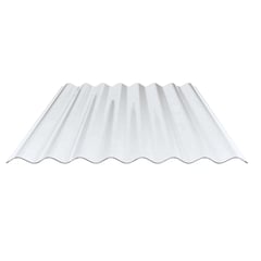 PVC Wellplatte | 130/30 | Profil 8 | 1,40 mm | Klarbläulich | 1,25 m