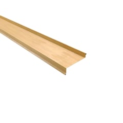 Sohlbank | 5 cm x 11,5 cm x 4 cm x 2,00 m | Stahl 0,50 mm | 35 µm Strukturpolyester | Holzoptik - Ahorn