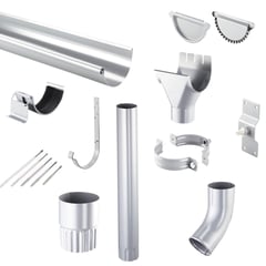 Titanzink Dachrinnen Sparpaket 3,00 m | Ø 125/90 mm