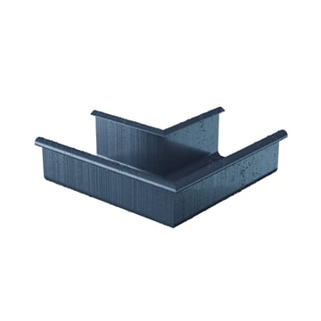 Rinnenaußenwinkel 90° | Stahl | Ø 125 mm | 7016 - Anthrazitgrau