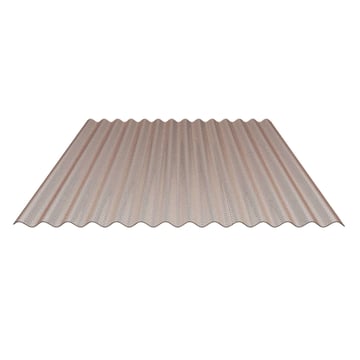 Polycarbonat Wellplatte | 76/18 | 2,80 mm | Bronze | Wabenstruktur | 2000 mm