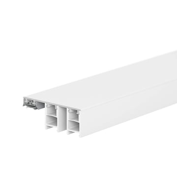 Mendiger | Randprofil | 6 - 11 mm | Aluminium | Weiß | 2000 mm