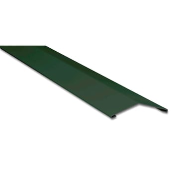 Firstblech flach | 145 x 145 mm | 150° | Stahl 0,50 mm | 60 µm TTHD | 6005 - Moosgrün