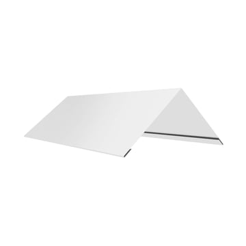 Firstblech flach | 145 x 145 x 2000 mm | 100° | Aluminium 0,70 mm | Alu Natur | Blank Aluminium