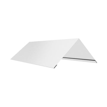 Firstblech flach | 145 x 145 x 2000 mm | 100° | Stahl 0,50 mm | Aluzink | Blank Aluminium