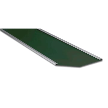 Kehlblech | 490 x 490 mm | Aluminium 0,70 mm | 25 µm Polyester | 6005 - Moosgrün