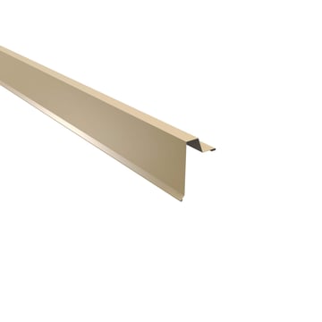 Ortgangwinkel | Stehfalzprofil 33/500 | Stahl 0,63 mm | 25 µm Polyester | 1015 - Hellelfenbein