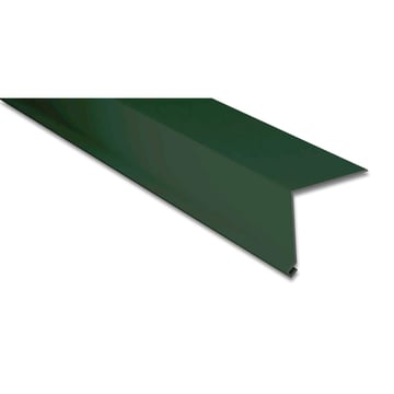Traufenblech | 50 x 50 mm | 100° | Aluminium 0,70 mm | 25 µm Polyester | 6005 - Moosgrün