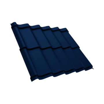Pfannenblech Szafir 350/15 | Stahl 0,50 mm | 25 µm Polyester | 5010 - Enzianblau