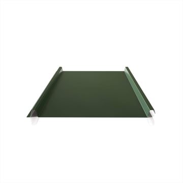 Stehfalzblech 33/500-LE | Dach | Anti-Tropf 1000 g/m² | Sonderposten | Stahl 0,40 mm | 25 µm Polyester | 6020 - Chromoxidgrün