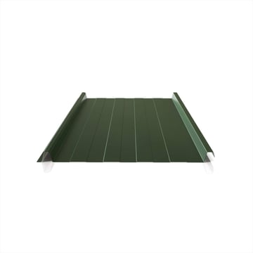 Stehfalzblech 33/500-LR | Dach | Anti-Tropf 1000 g/m² | Sonderposten | Stahl 0,40 mm | 25 µm Polyester | 6020 - Chromoxidgrün