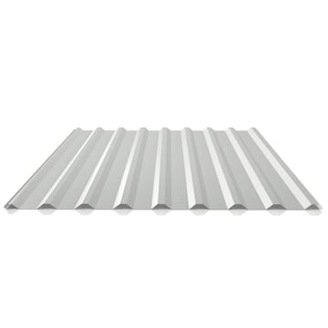 Trapezblech 20/1100 | Dach | Anti-Tropf 2400 g/m² | Stahl 0,50 mm | 25 µm Polyester | 7035 - Lichtgrau