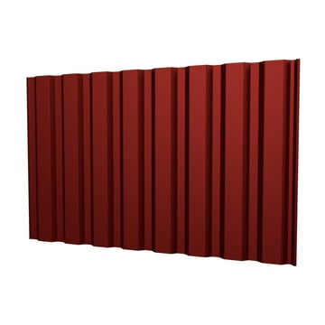 Trapezblech T20M | Wand | Stahl 0,50 mm | 35 µm Mattpolyester | 028 - Kirschrot