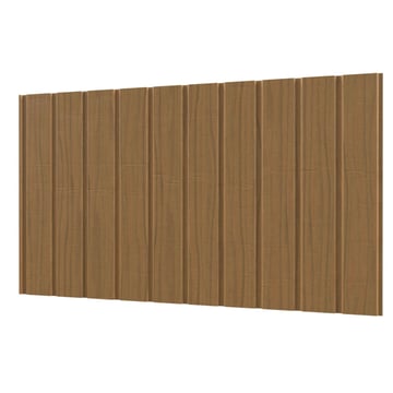 Trapezblech T7M | Wand | Stahl 0,50 mm | 25 µm Polyester | Holzoptik - Eiche