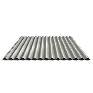 Wellblech 18/1064 | Dach | Anti-Tropf 2400 g/m² | Stahl 0,63 mm | 25 µm Polyester | 9002 - Grauweiß