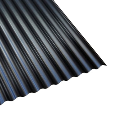 Kunststoff Profilplatte Scobanit EVO | 95/34 | 3,00 mm | Schwarz | 2000 mm