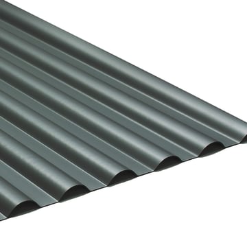PVC Profilplatte SINTRA | 77/18 | 1,20 mm | Anthrazit Metallic | 2000 mm
