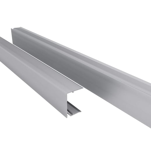 Abschlussprofil oberseite | 32 mm | Aluminium | Breite 1,00 m | Blank #1