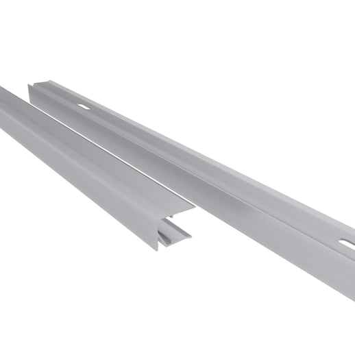 Abschlussprofil unterseite | 16 mm | Aluminium | Breite 1,20 m | Blank #1