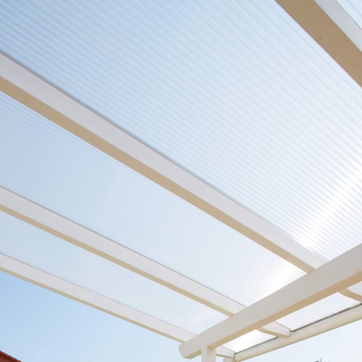 Acrylglas Stegdoppelplatte | 16 mm | Profil A1 | Sparpaket | Plattenbreite 98 cm | Klar | Breite 5,10 m | Länge 2,00 m #18