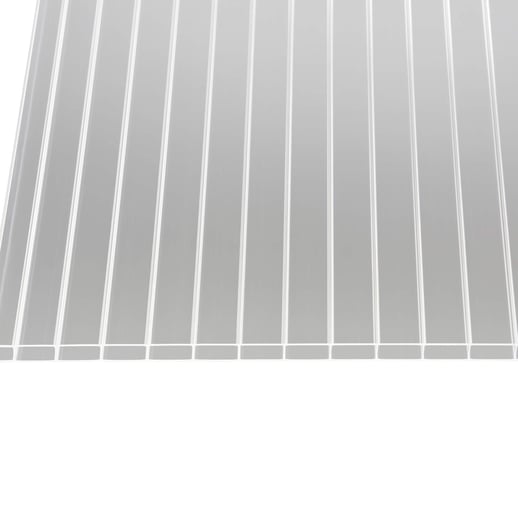 Acrylglas Stegdoppelplatte | 16 mm | Profil A4 | Sparpaket | Plattenbreite 98 cm | Klar | Breite 3,09 m | Länge 2,00 m #5