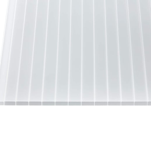 Acrylglas Stegdoppelplatte | 16 mm | Profil A4 | Sparpaket | Plattenbreite 98 cm | Opal | Breite 3,09 m | Länge 2,00 m #5