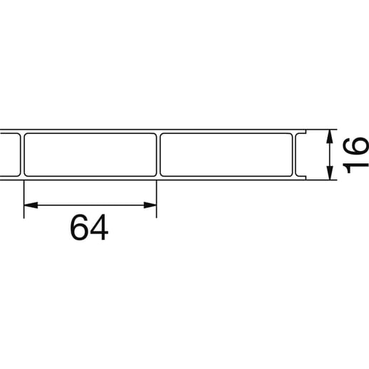 Acrylglas Stegdoppelplatte | 16 mm | Breite 98 cm | Klar | Breitkammer | 5,00 m #11