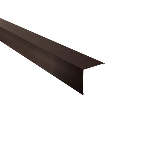 Außenecke | 11,5 x 11,5 cm | Stahl 0,50 mm | 35 µm Mattpolyester | 32 - Dunkelbraun #1