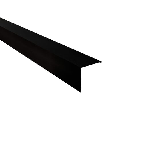 Außenecke | 11,5 x 11,5 cm | Stahl 0,50 mm | 35 µm Mattpolyester | 33 - Schwarz #1