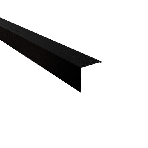 Außenecke | 11,5 x 11,5 cm | Stahl 0,50 mm | 80 µm Shimoco | 9005 - Tiefschwarz #1