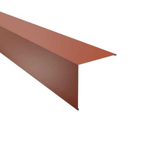 Außenecke | 19,5 x 19,5 cm | Stahl 0,50 mm | 25 µm Polyester | 8004 - Kupferbraun #1