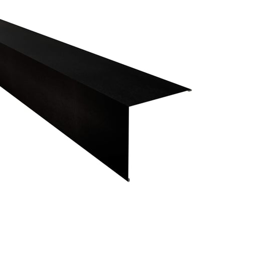 Außenecke | 19,5 x 19,5 cm | Stahl 0,50 mm | 35 µm Mattpolyester | 33 - Schwarz #1