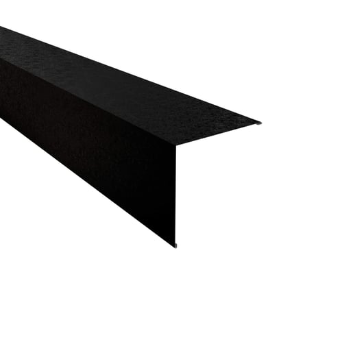 Außenecke | 19,5 x 19,5 cm | Stahl 0,50 mm | 80 µm Shimoco | 9005 - Tiefschwarz #1