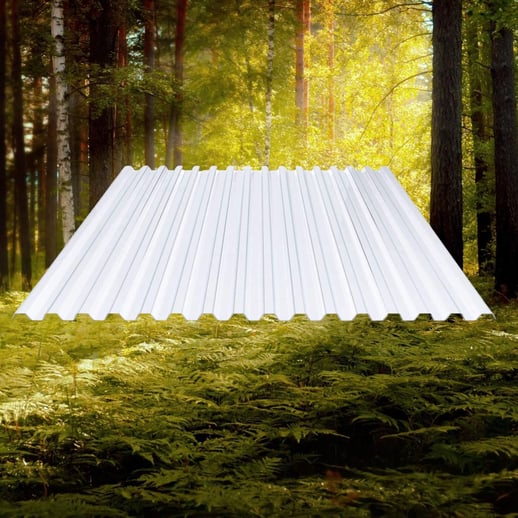 BIO LINE Spundwandplatte | 70/18 | Sparpaket | 1,20 mm | Klar | Breite 8,41 m | Länge 3,50 m #5