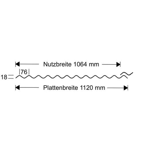 BIO LINE Wellplatte | 76/18 | Sparpaket | 1,40 mm | Klar | Breite 3,41 m | Länge 3,00 m #8
