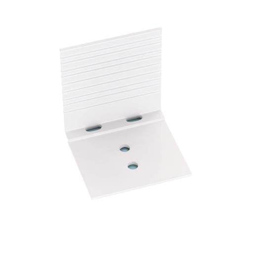 Bremswinkel | Für 16 & 25 mm Platten in A1 & A3 Profil | Aluminium | 5 Stück | Weiß #1