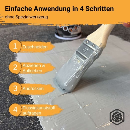 Dach Reparaturband mit MicroSealant® PLUS | Breite 10 cm | Länge 2,50 m | Weiß #3