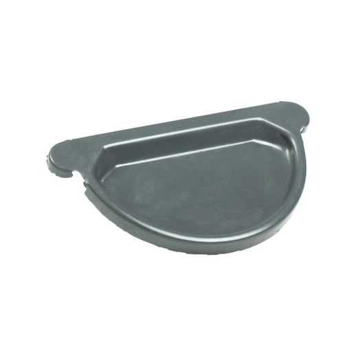 Stahl Dachrinnen Sparpaket 8,00 m | Ø 125/100 mm | Farbe Graphit #4