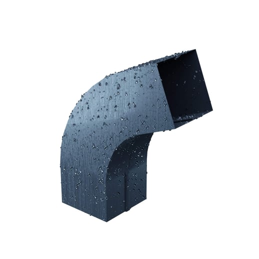 Stahl Kastenrinnen Sparpaket 3,00 m | Ø 125/80 mm | 7016 - Anthrazitgrau #7