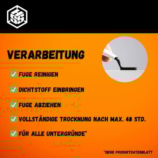 Dichtstoff FLEX | Fugendichtstoff | Schwarz | Inhalt 290 ml #7