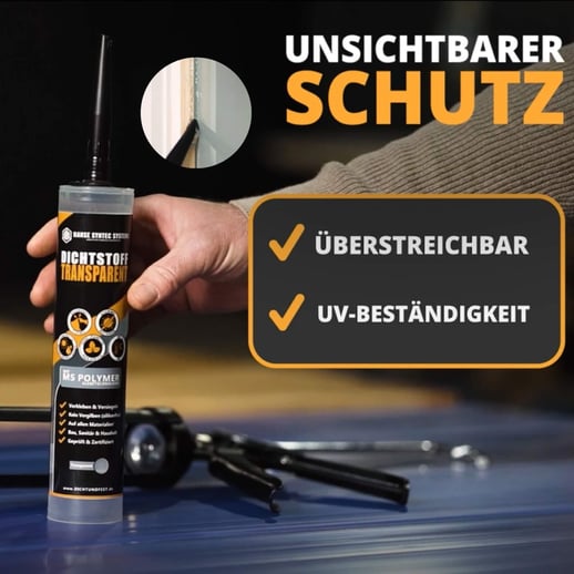Dichtstoff TRANSPARENT | Kleb- und Dichtstoff | Transparent | Inhalt 290 ml #2