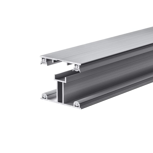 ECO | Mittelprofil | 16 mm | Komplett | Aluminium | Blank | 4,50 m #2