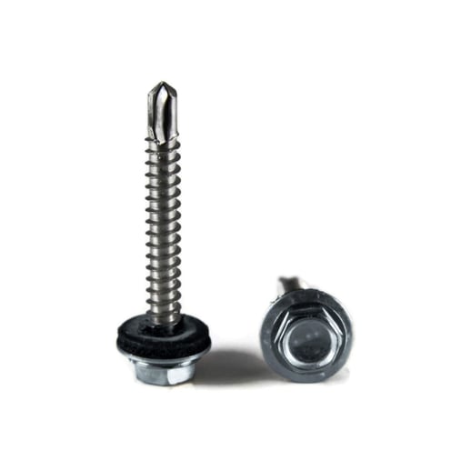 Edelstahlschrauben | Für Montage Hochsicke auf Holzkonstruktion | 6,5 x 80 mm D16 | Fehgrau #1